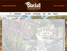 Tablet Screenshot of blackallcaravanpark.com.au
